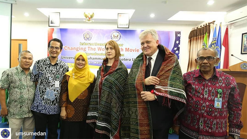 Mikom UMSU dan Konjen AS Gelar Seminar Internasional Soal Film