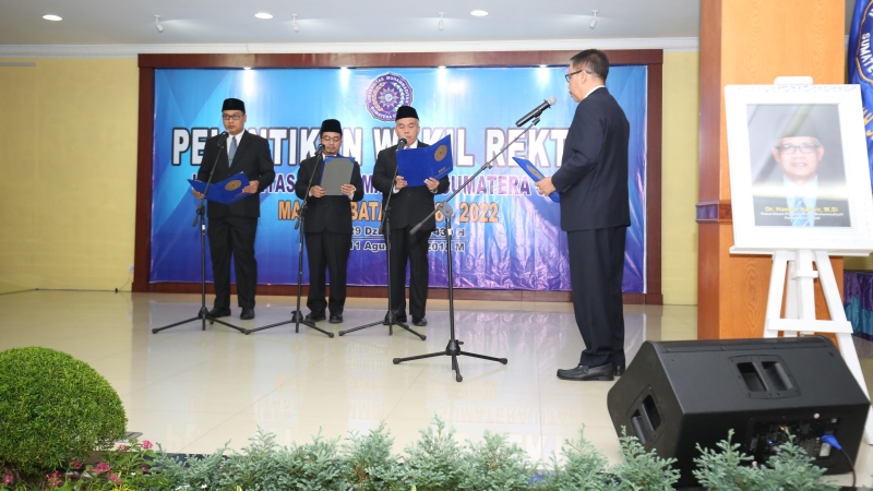 Tahniah, Wakil Rektor UMSU Periode 2018-2022 Dilantik